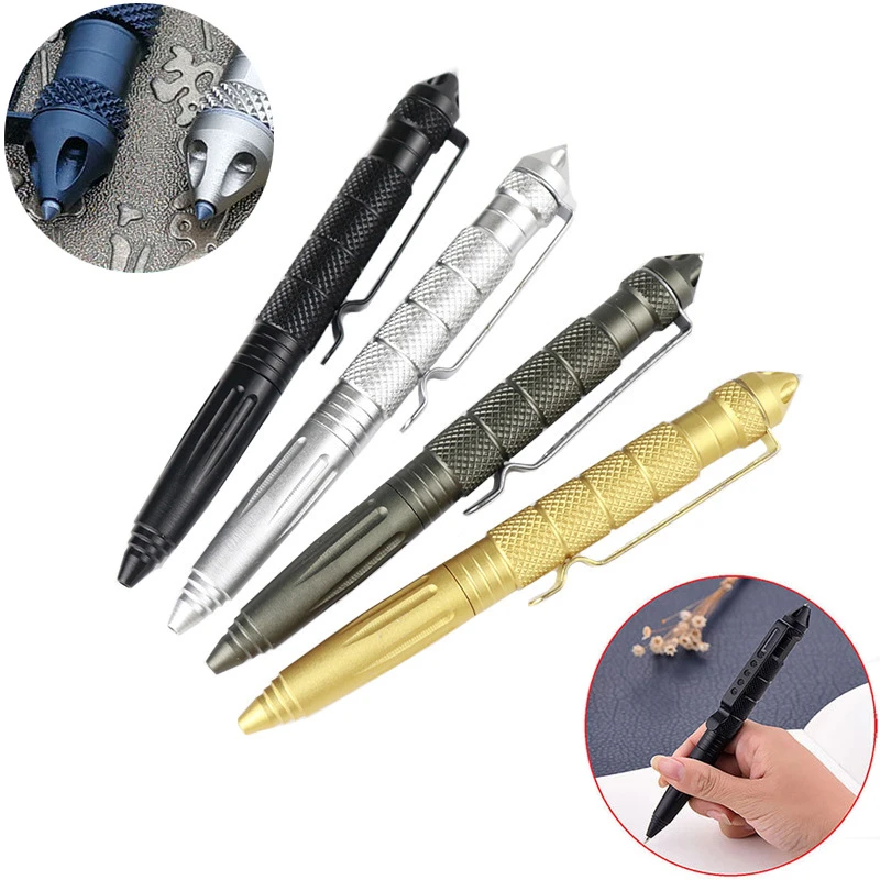 Pen Tactical Glass - Stylo tactique multifonctionnel d'autodéfense, outil de
