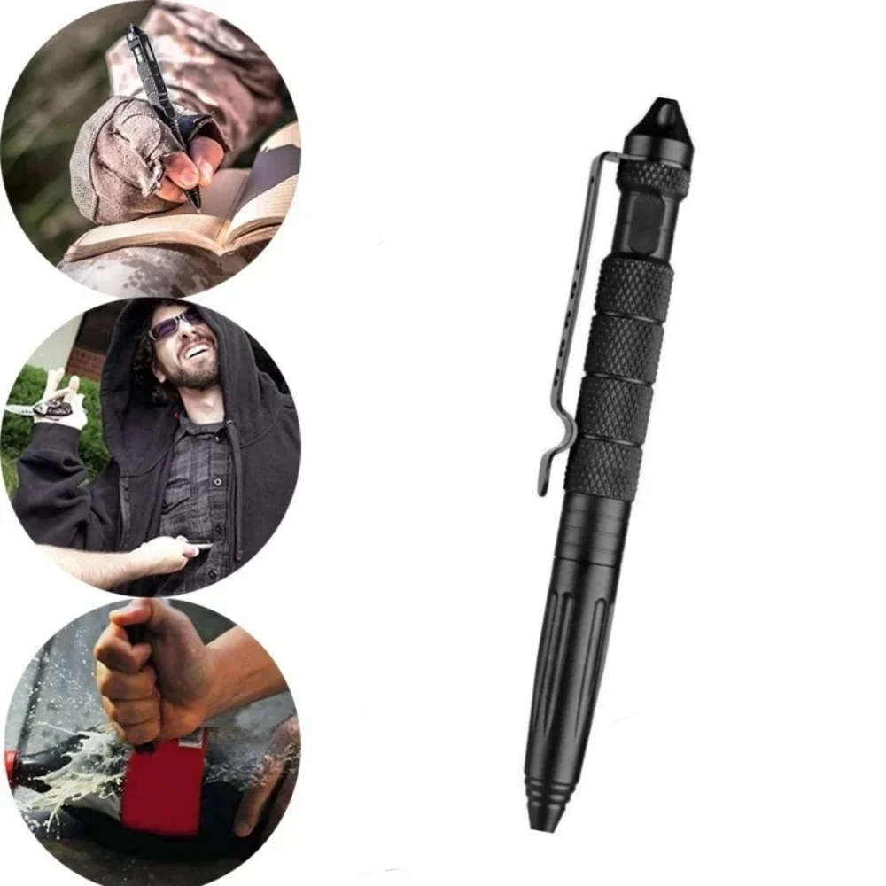 Pen Tactical Glass - Stylo tactique multifonctionnel en acier tungstène