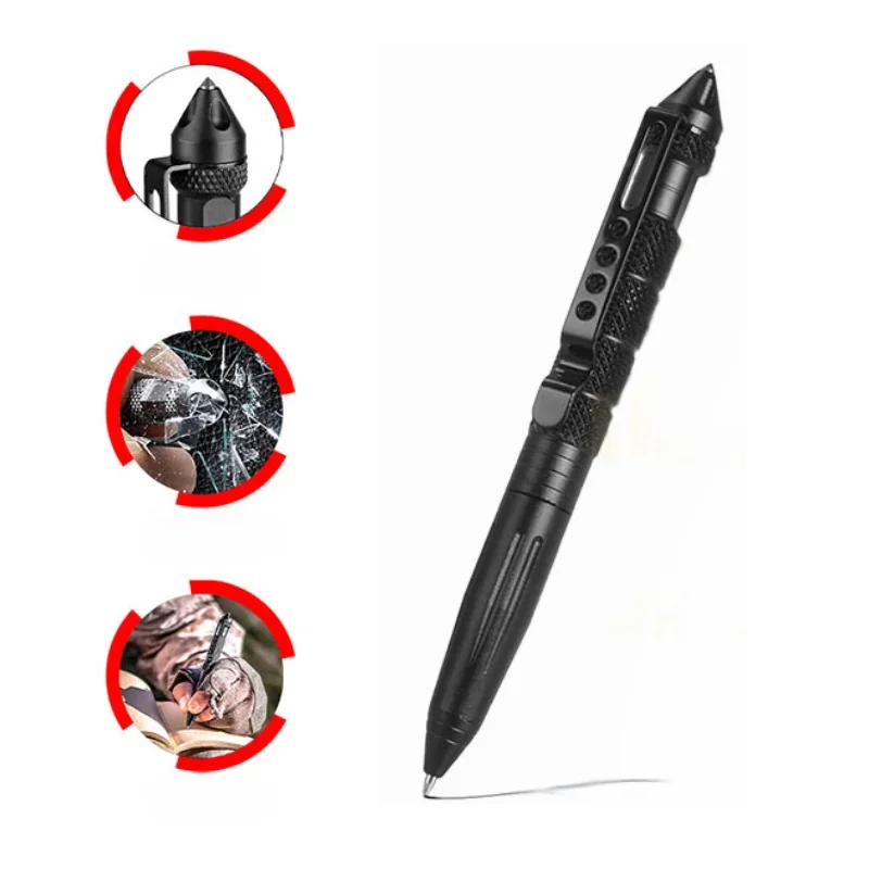 Pen Tactical Glass - Stylo tactique multifonctionnel, outil de survie