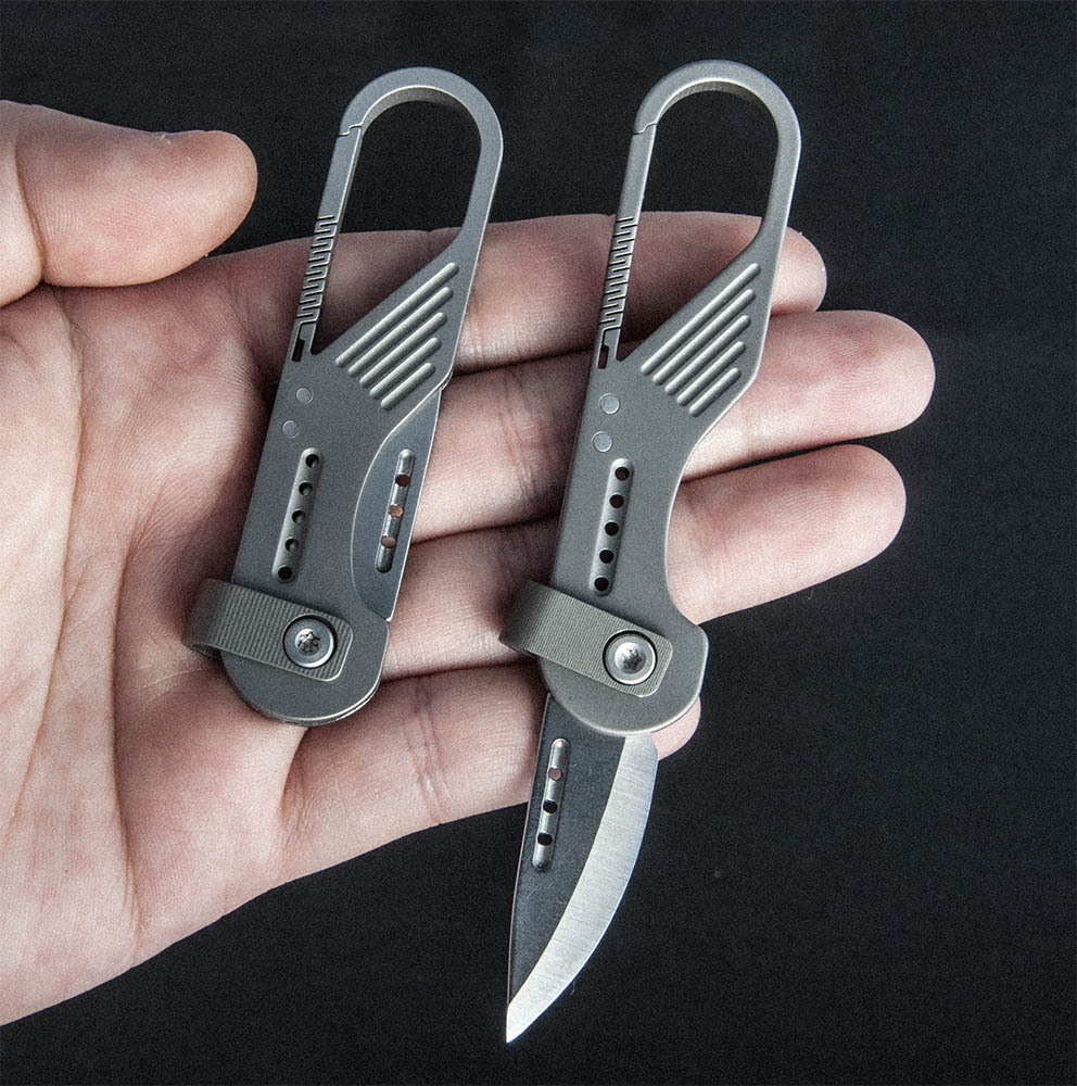 Edc Carry Essentials - Porte-clés en alliage de titane, Mini