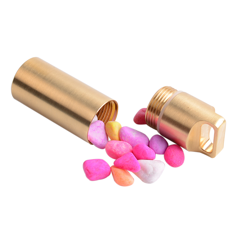 Boîte étanche en laiton, conte - Pill Fob Capsule avis et prix